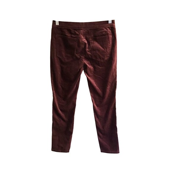 NIC & ZOE - WOMENS WINTERBERRY CORDUROY 70% COTTON MID-RISE SKINNY PANTS SIZE 2P - Picture 2 of 7
